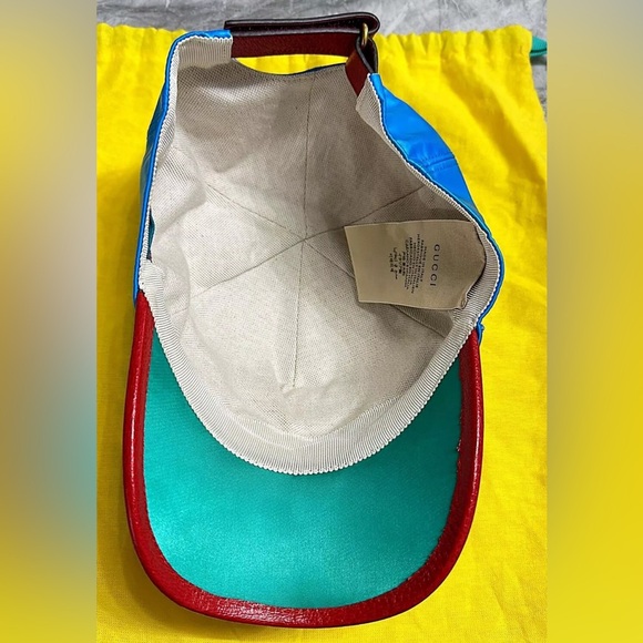 Authentic Adidas X Gucci Blue Trefoil Baseball Mens Hat (Small) 57cm - Picture 10 of 10